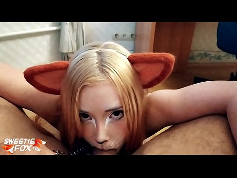 ❤️ Kitsune dîk û kum di devê xwe de dadiqurtîne ❤ Vîdyoya anal li me ️❤